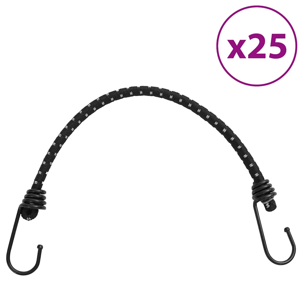 vidaXL Linki transportowe, z odblaskami i haczykami, 25 szt., 46 cm