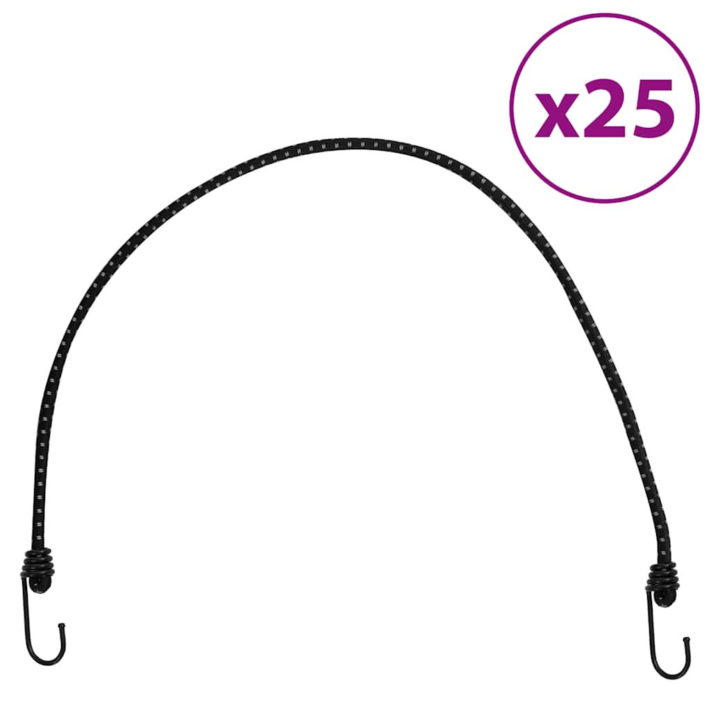 vidaXL Linki transportowe, z odblaskami i haczykami, 25 szt., 88 cm