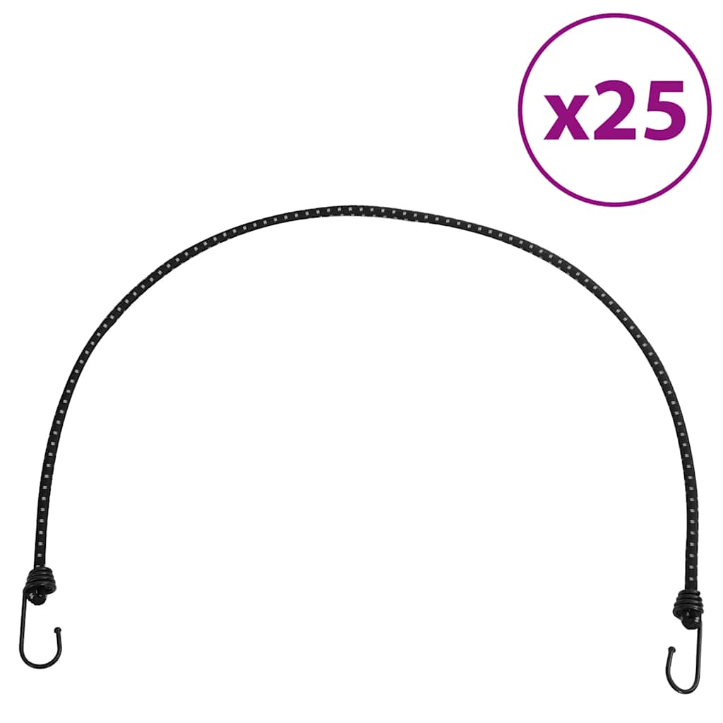 vidaXL Linki transportowe, z odblaskami i haczykami, 25 szt., 100 cm