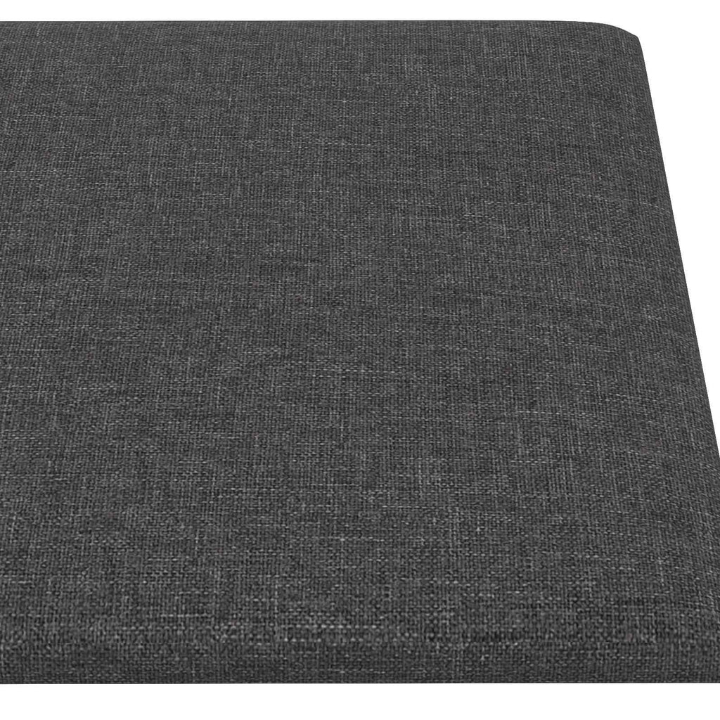 vidaXL Wejściowy zagłówek 12 pcs Ciemnoszary 30 x 15 cm tkanina
