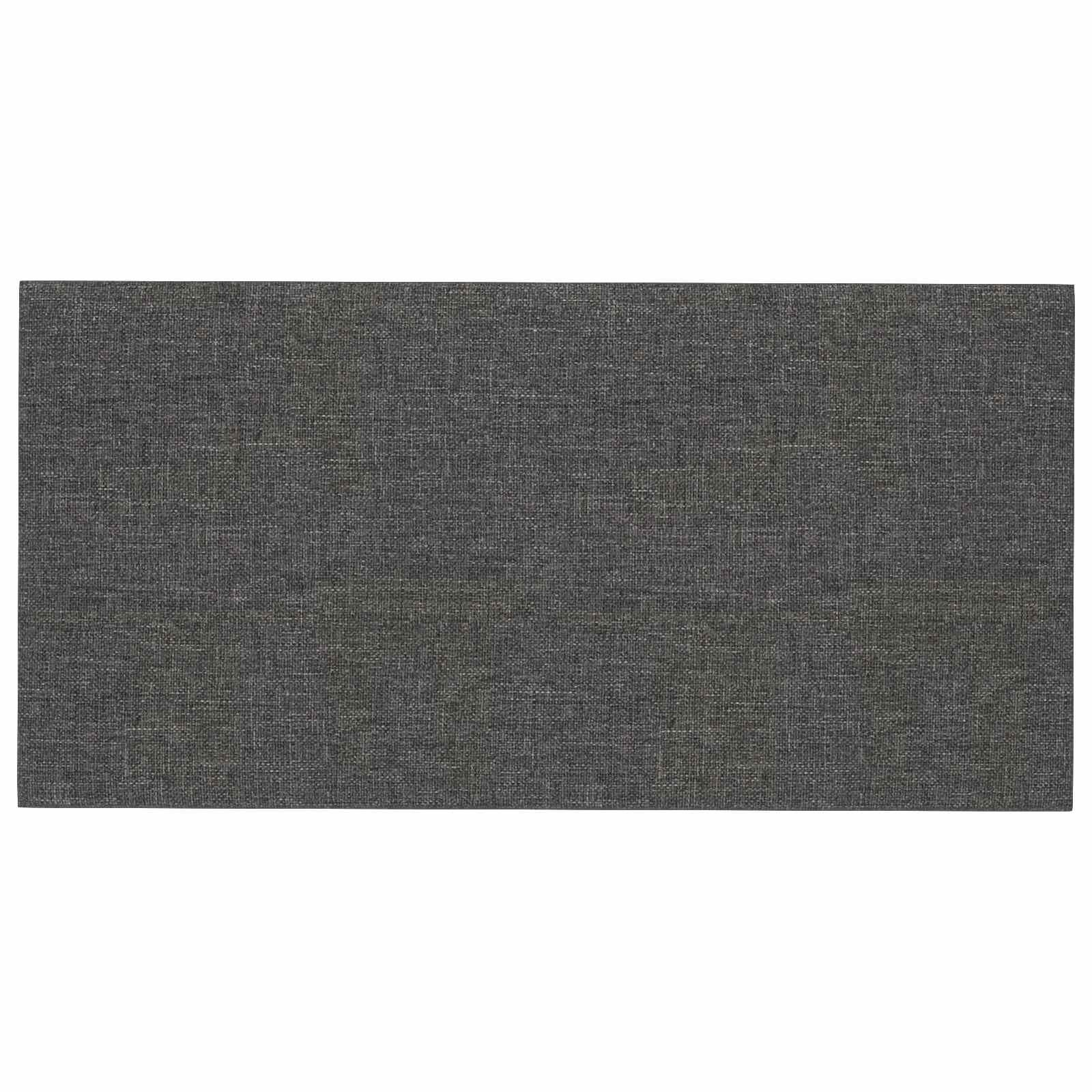 vidaXL Wejściowy zagłówek 12 pcs Ciemnoszary 30 x 15 cm tkanina