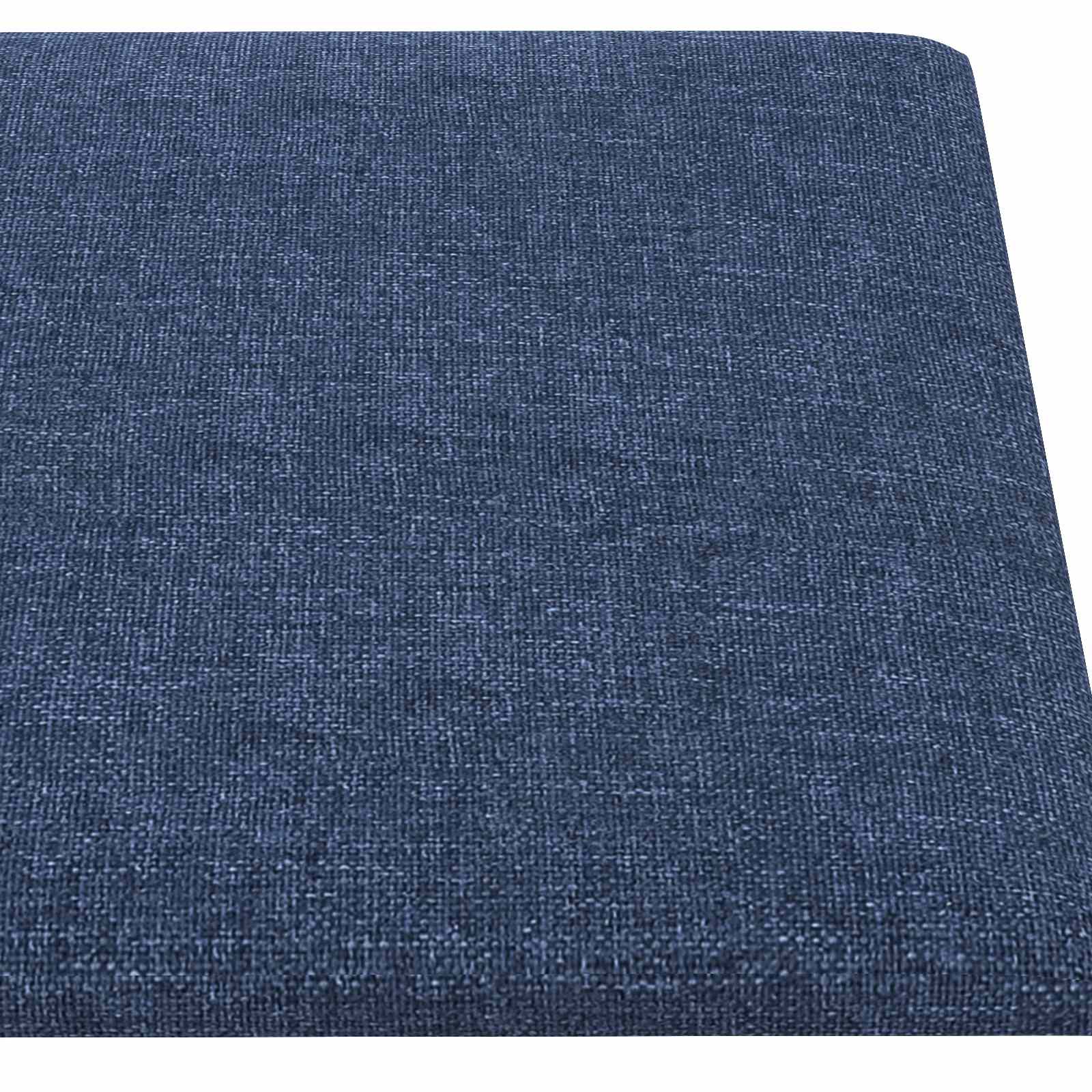 vidaXL Wejściowy zagłówek 12 pcs Niebieski 30 x 15 cm tkanina