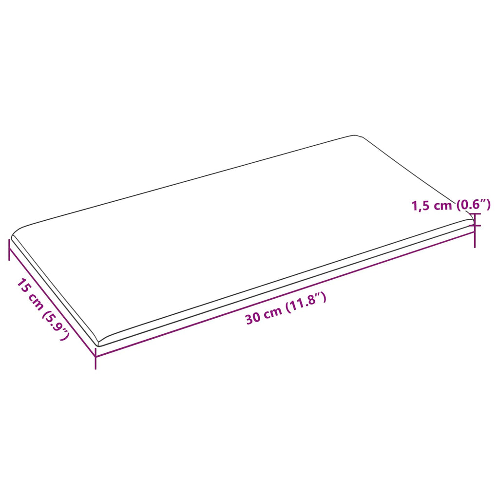 vidaXL Wejściowy zagłówek 12 pcs niebieski Welur