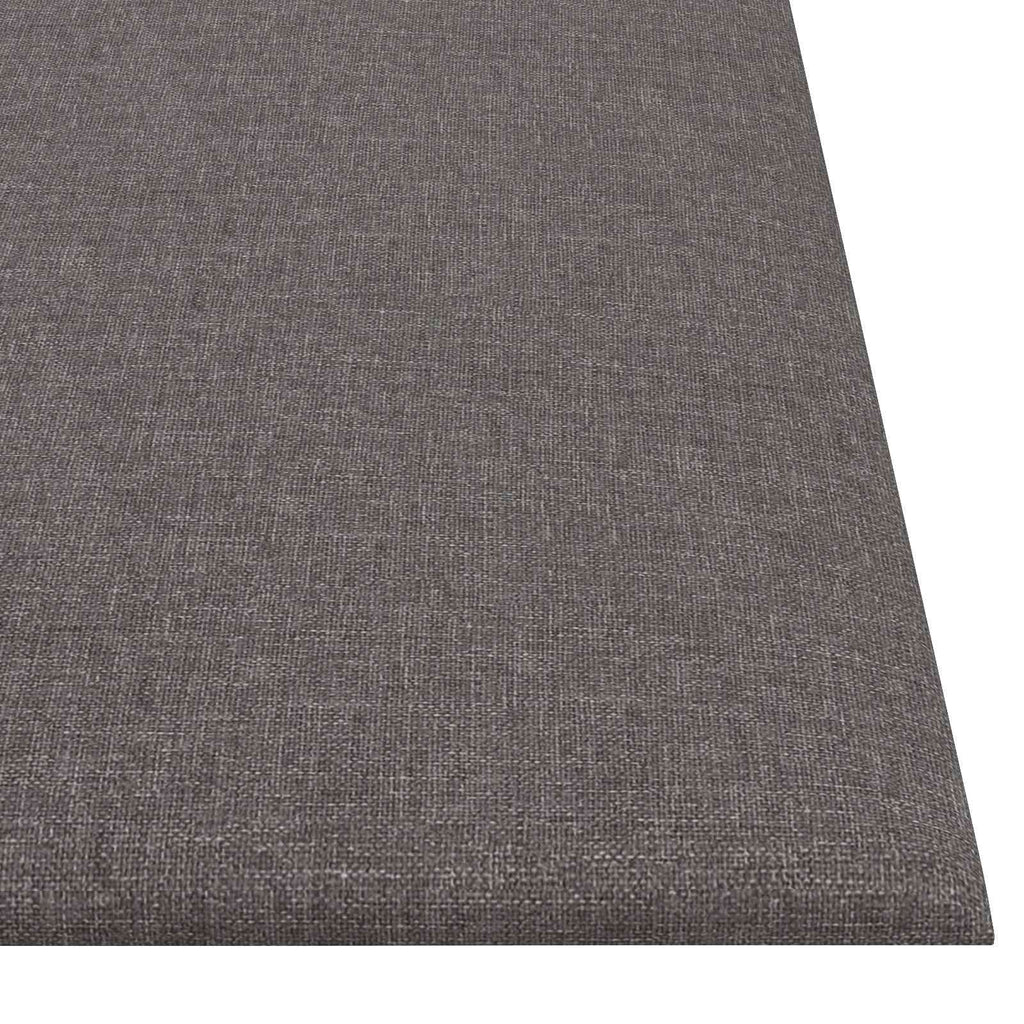 vidaXL Wejściowy zagłówek 12 pcs Jasnoszary 30 x 30 cm tkanina