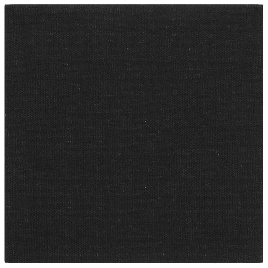 vidaXL Wejściowy zagłówek 12 pcs Czarny 30 x 30 cm tkanina