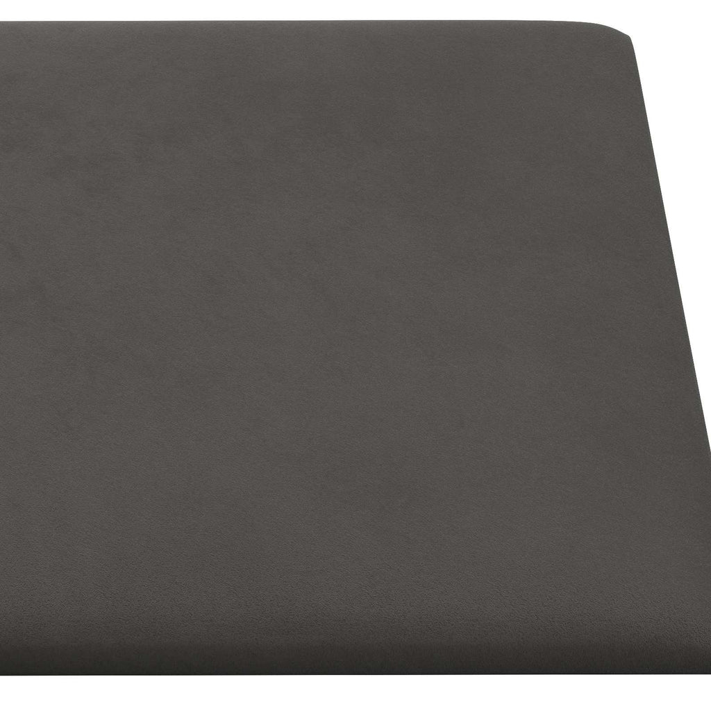 vidaXL Wejściowy zagłówek 12 pcs ciemnoszary Welur