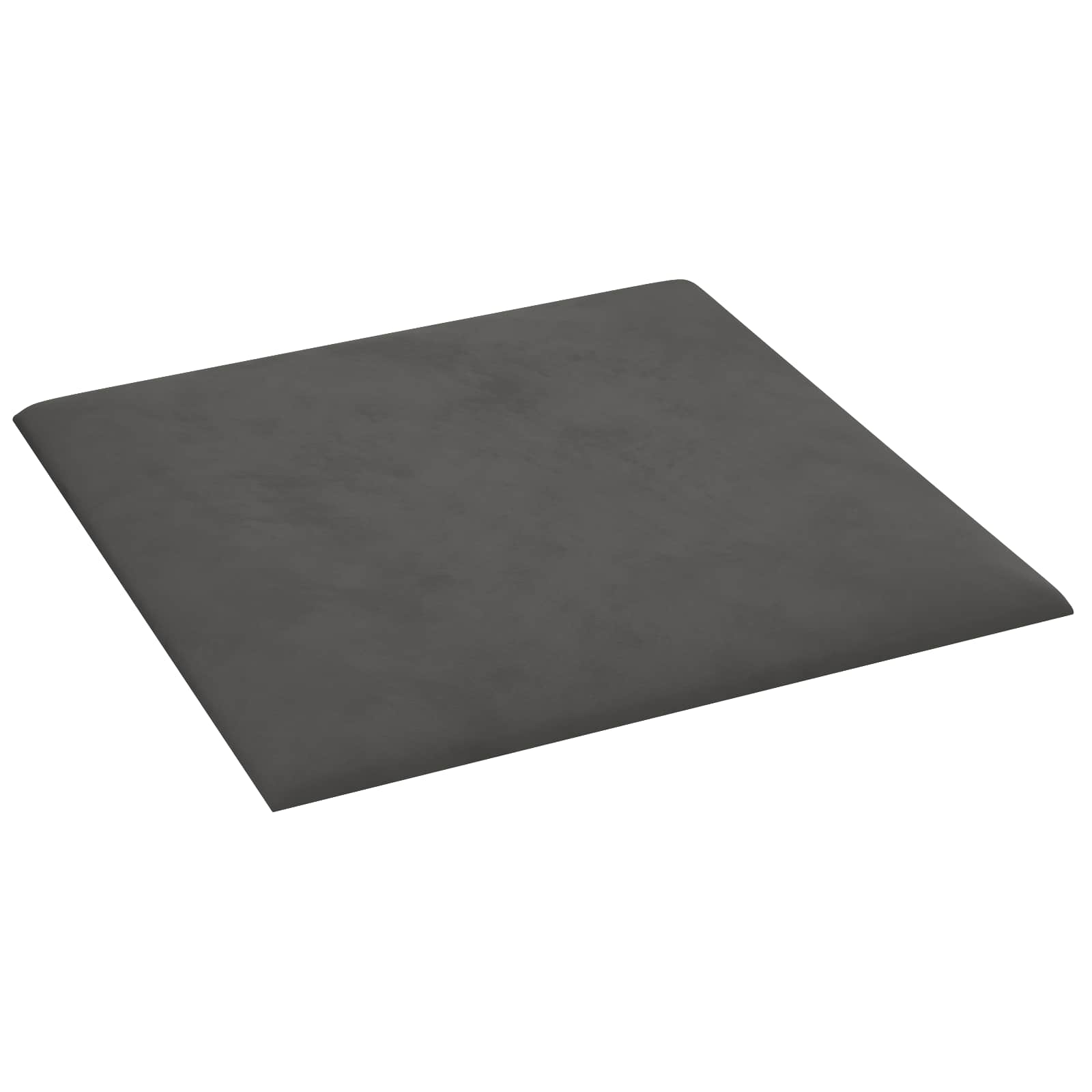 vidaXL Wejściowy zagłówek 12 pcs ciemnoszary Welur