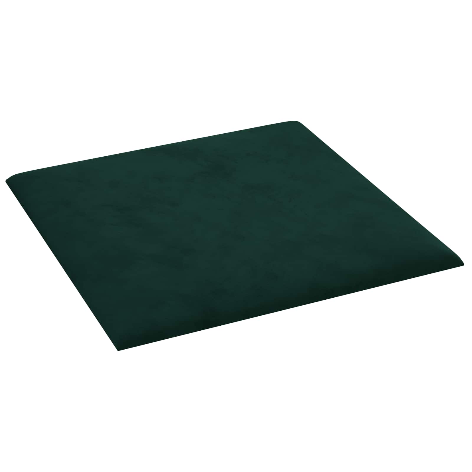 vidaXL Wejściowy zagłówek 12 pcs Ciemnozielony Welur