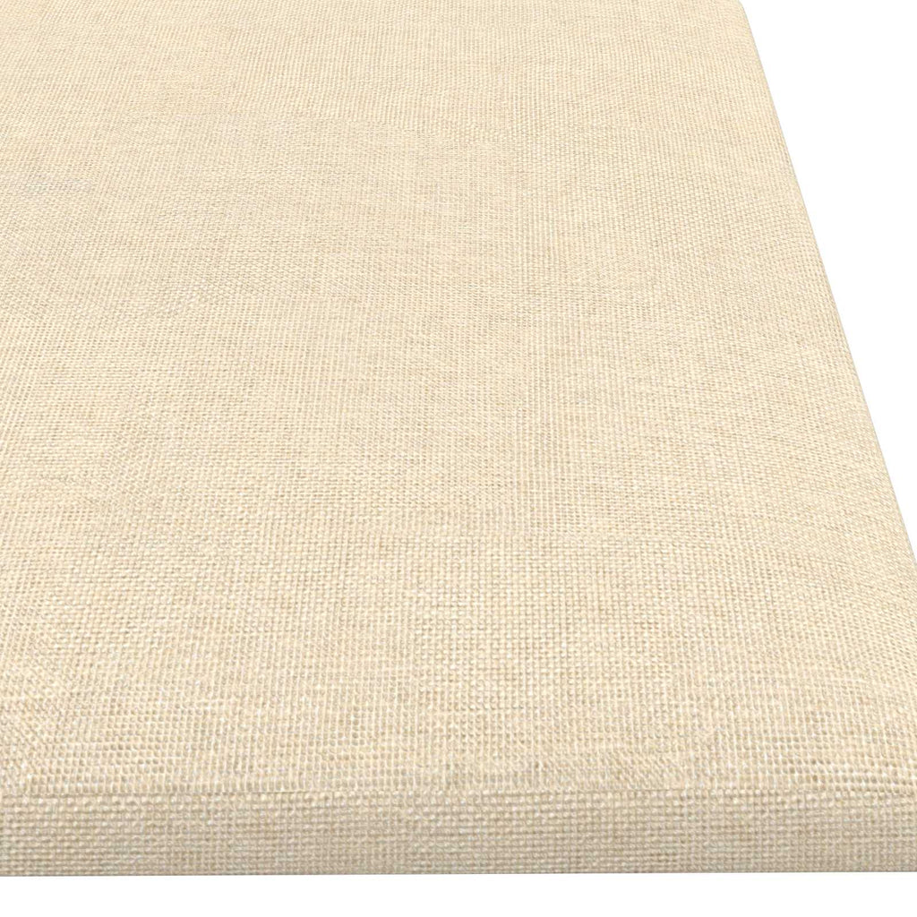 vidaXL Wejściowy zagłówek 12 pcs Kremowy 60 x 15 cm tkanina