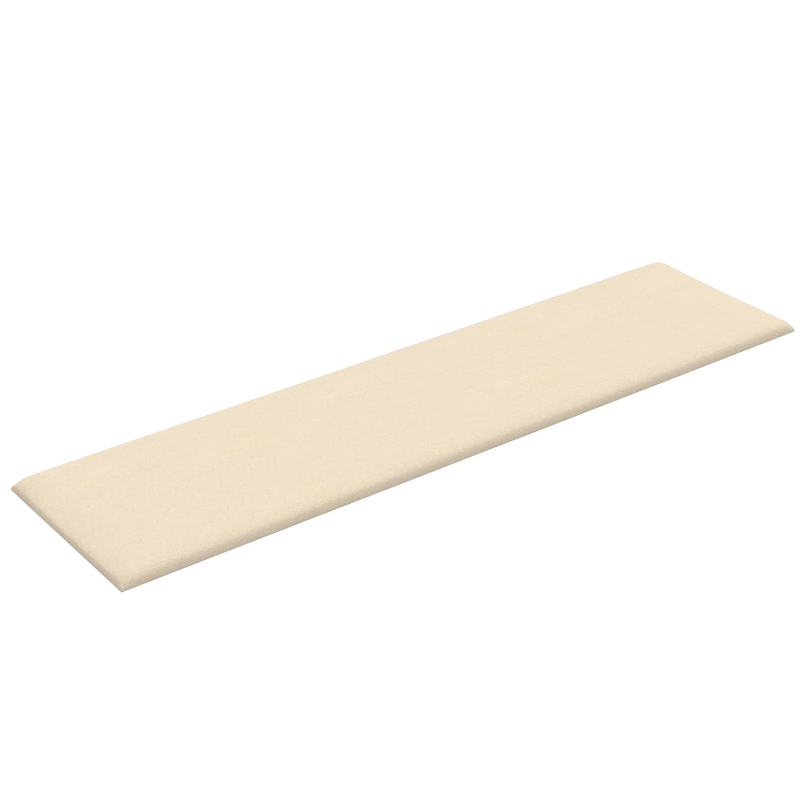 vidaXL Wejściowy zagłówek 12 pcs Kremowy 60 x 15 cm tkanina