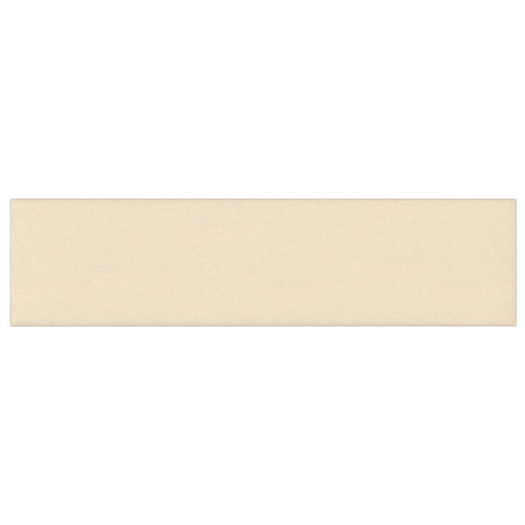 vidaXL Wejściowy zagłówek 12 pcs Kremowy 60 x 15 cm tkanina