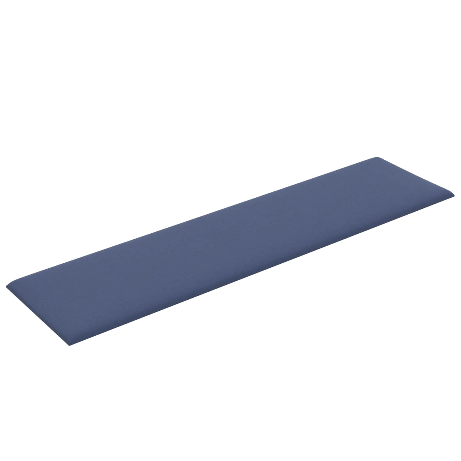 vidaXL Wejściowy zagłówek 12 pcs Niebieski 60 x 15 cm tkanina