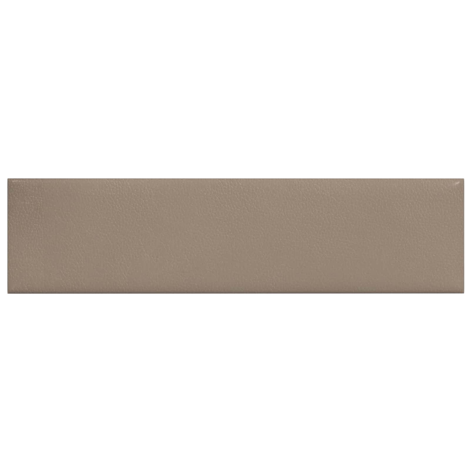vidaXL Wejściowy zagłówek 12 pcs Cappuccino 60 x 15 cm tkanina