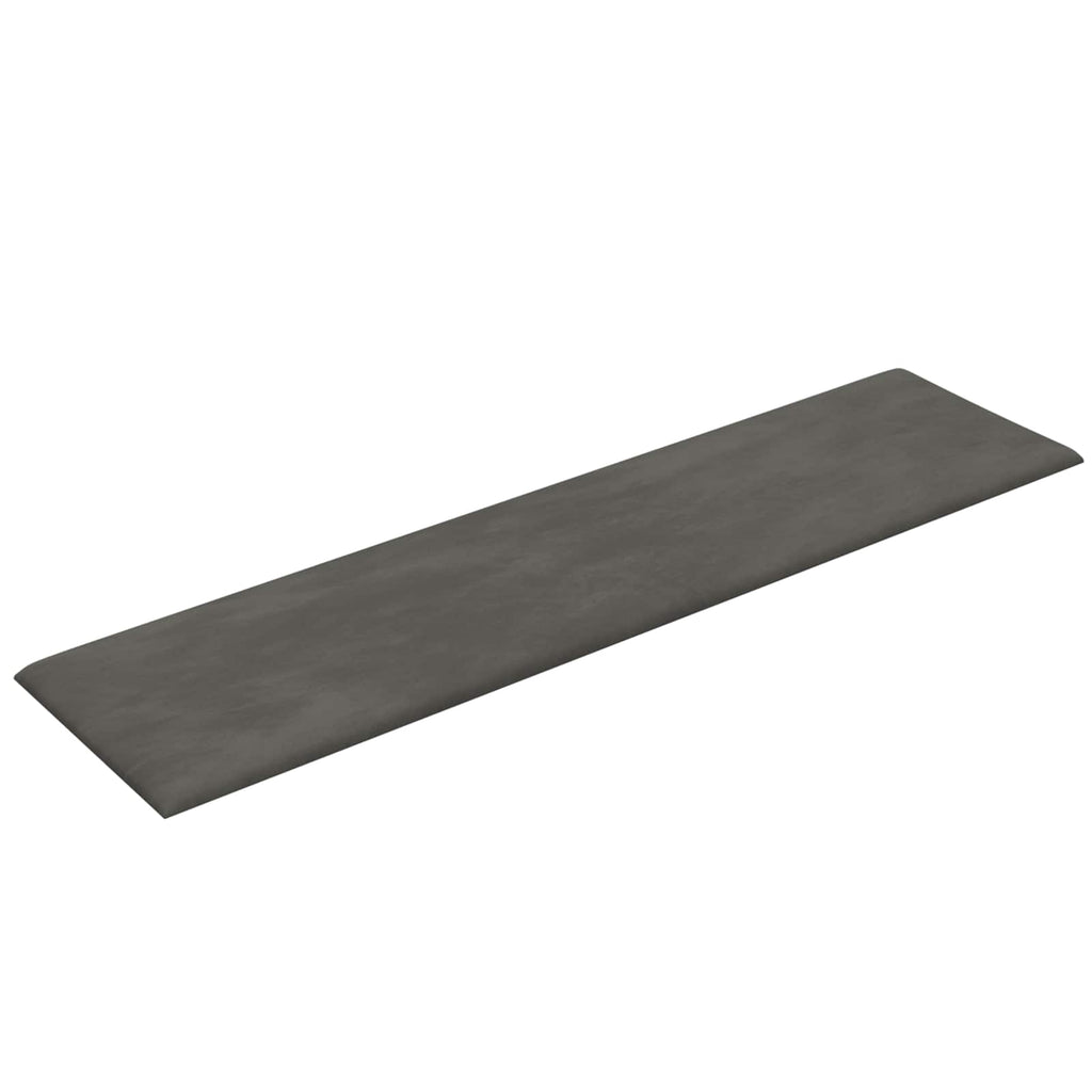 vidaXL Wejściowy zagłówek 12 pcs ciemnoszary Welur