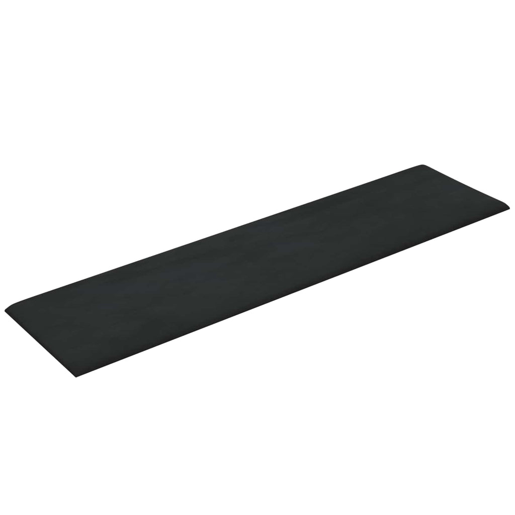vidaXL Wejściowy zagłówek 12 pcs Czarny Welur