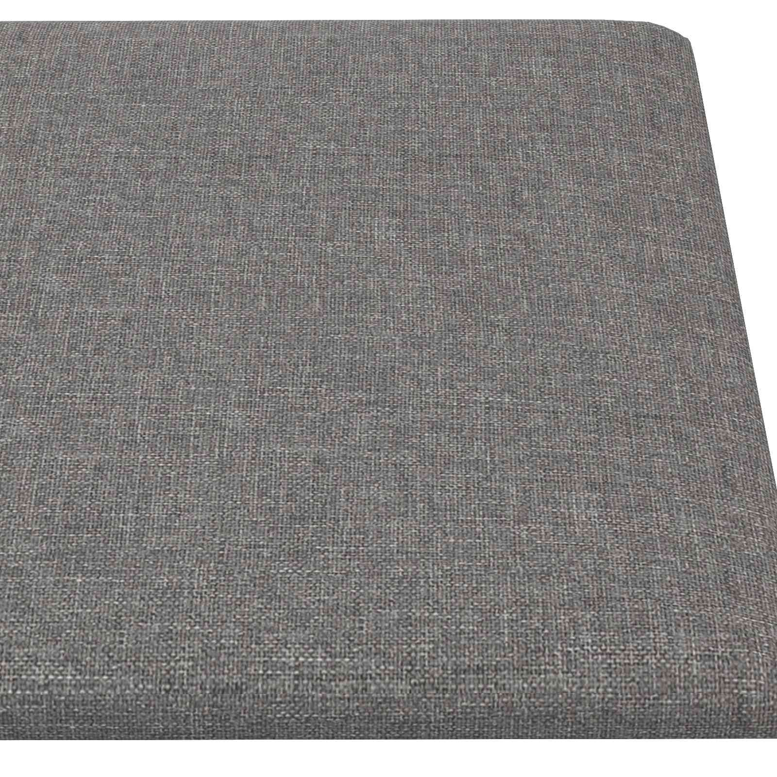 vidaXL Wejściowy zagłówek 12 pcs Jasnoszary 60 x 30 cm tkanina