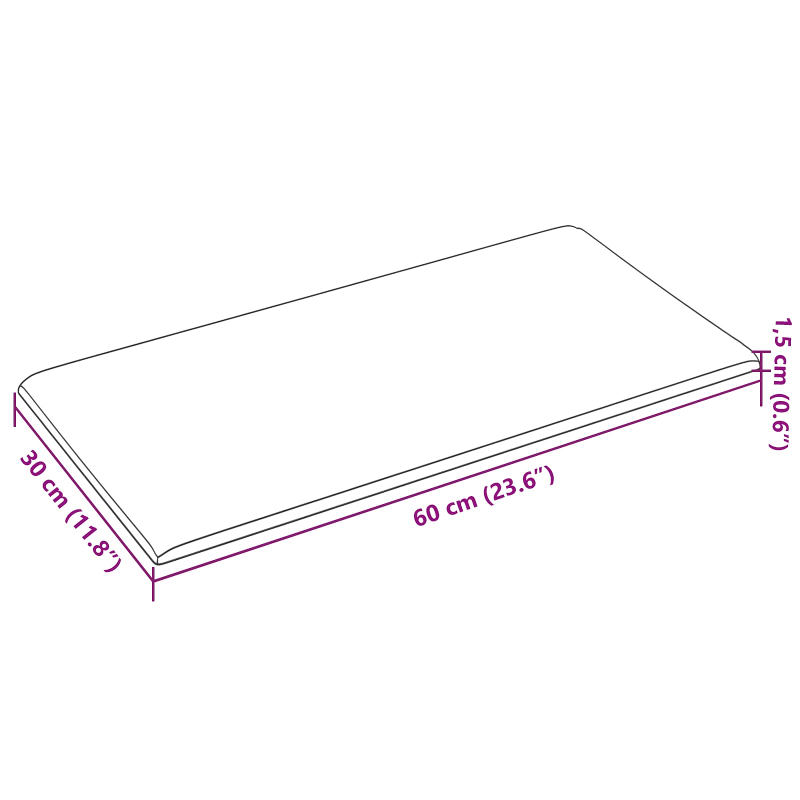 vidaXL Wejściowy zagłówek 12 szt. 60 x 30 cm Cappuccino tkanina