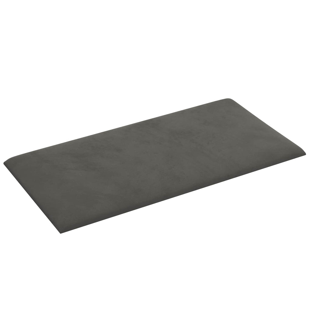 vidaXL Wejściowy zagłówek 12 pcs ciemnoszary Welur