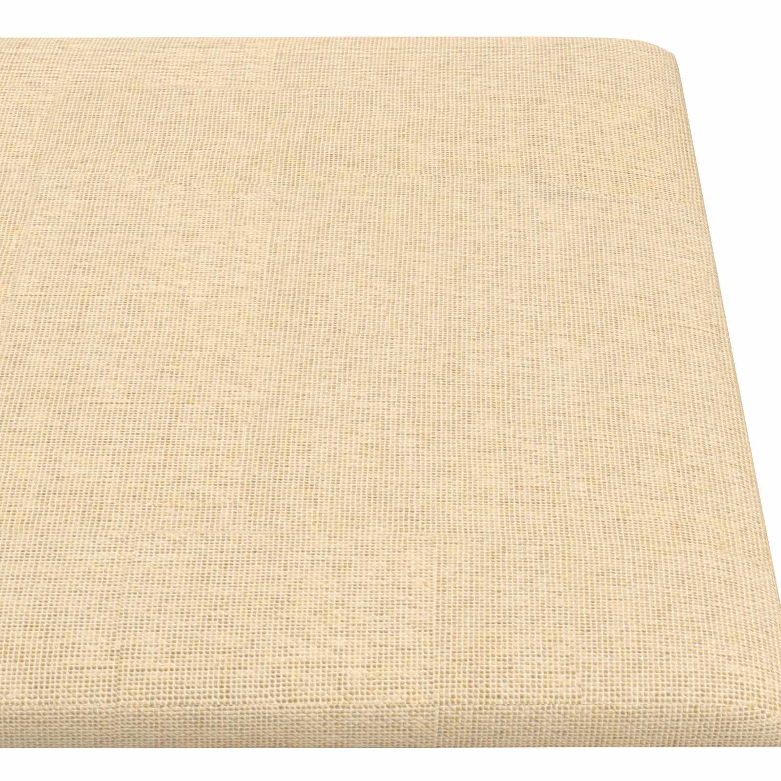 vidaXL Wejściowy zagłówek 12 pcs Kremowy 90 x 15 cm tkanina