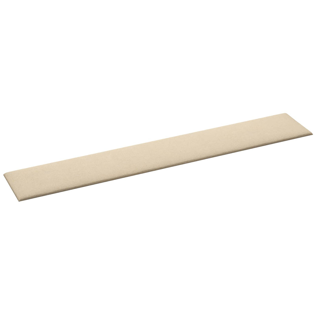 vidaXL Wejściowy zagłówek 12 pcs Kremowy 90 x 15 cm tkanina