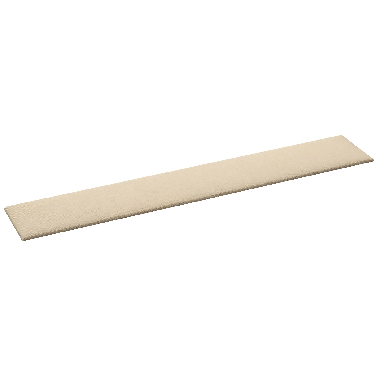 vidaXL Wejściowy zagłówek 12 pcs Kremowy 90 x 15 cm tkanina
