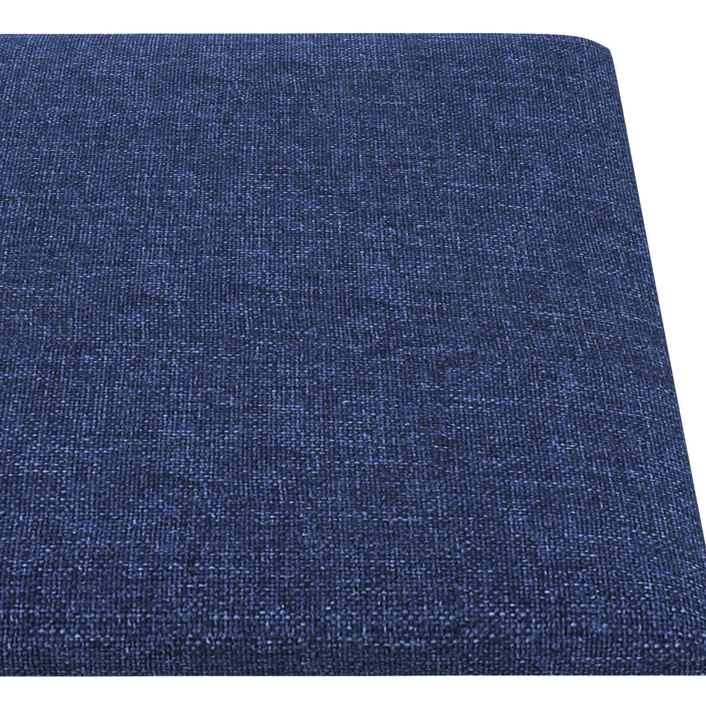 vidaXL Wejściowy zagłówek 12 pcs Niebieski 90 x 15 cm tkanina