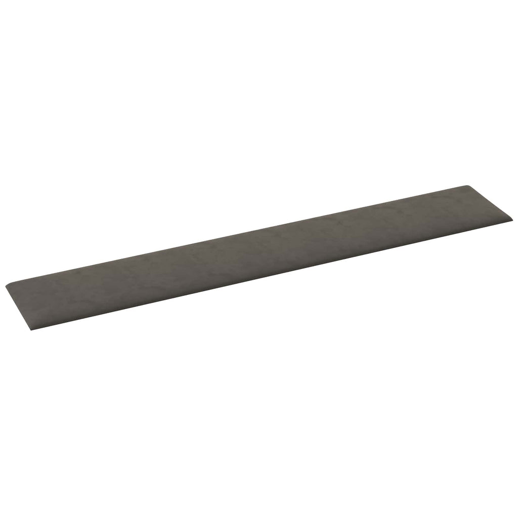 vidaXL Wejściowy zagłówek 12 pcs ciemnoszary Welur