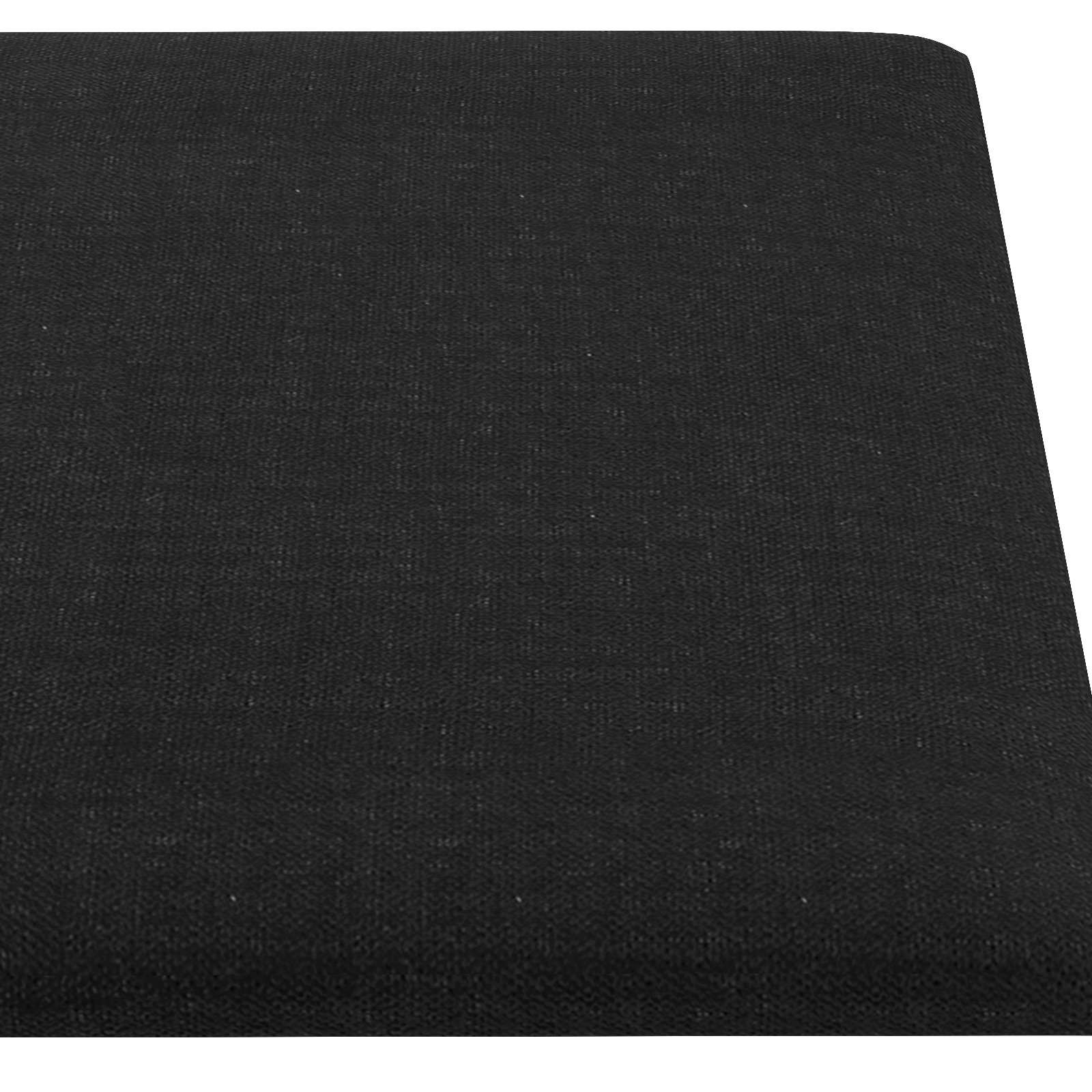vidaXL Wejściowy zagłówek 12 pcs Czarny 90 x 30 cm tkanina