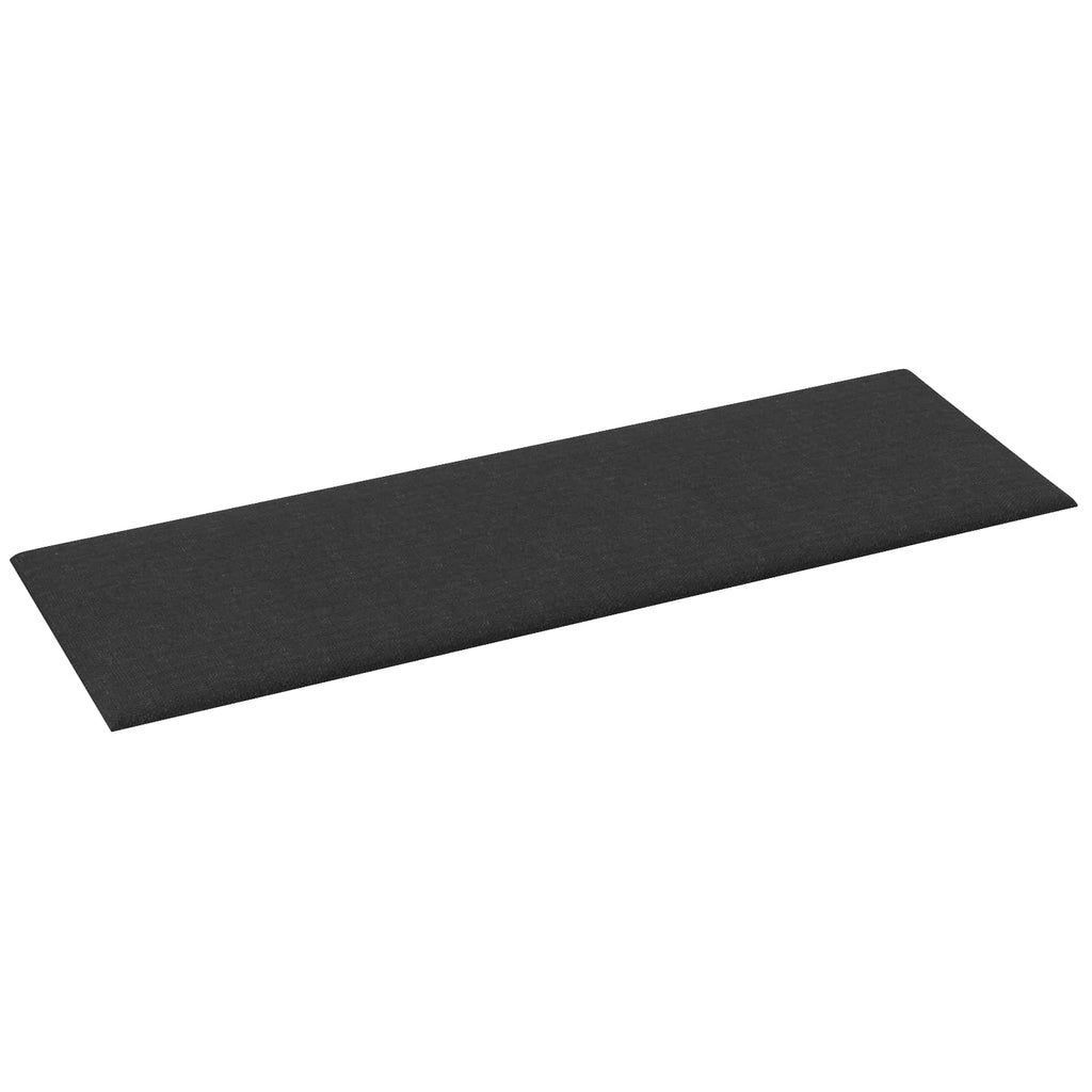 vidaXL Wejściowy zagłówek 12 pcs Czarny 90 x 30 cm tkanina