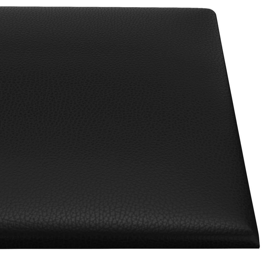 vidaXL Wejściowy zagłówek 12 pcs Czarny 90 x 30 cm tkanina