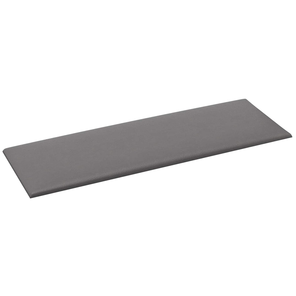 vidaXL Wejściowy zagłówek 12 pcs Szary 90 x 30 cm tkanina