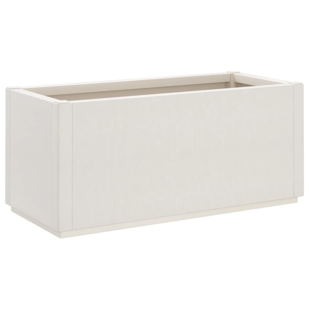 vidaXL Donica ogrodowa, biała, 80x36x35 cm, PP
