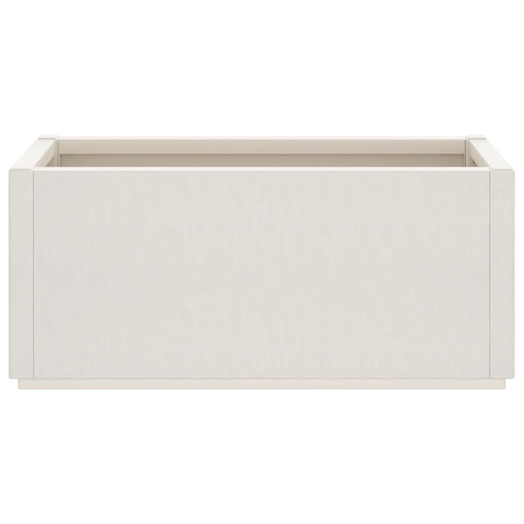 vidaXL Donica ogrodowa, biała, 80x36x35 cm, PP