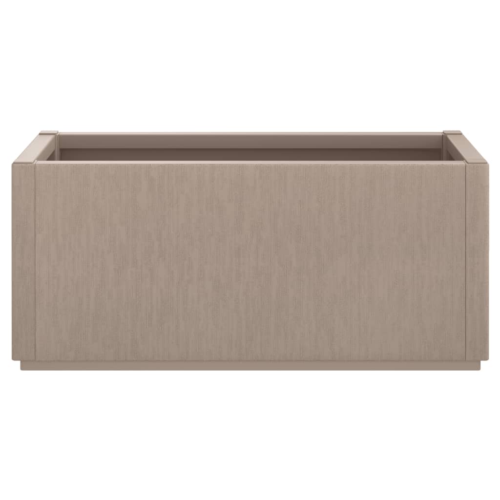 vidaXL Donica ogrodowa, jasnobrązowa, 80x36x35 cm, PP