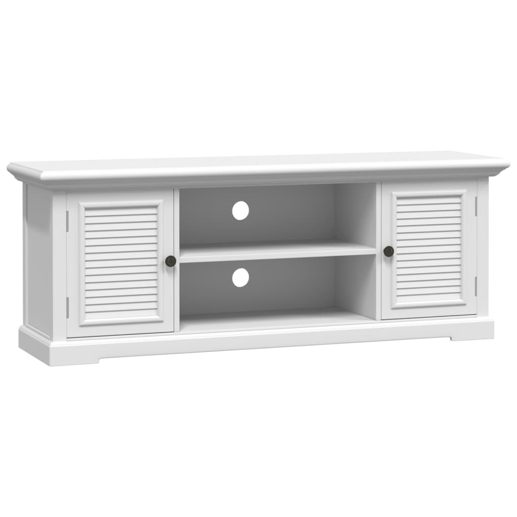 vidaXL Szafka pod TV, biała, 110x30x41 cm, materiał drewnopochodny