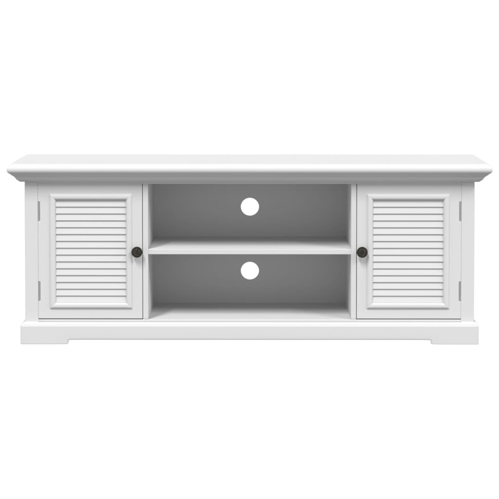 vidaXL Szafka pod TV, biała, 110x30x41 cm, materiał drewnopochodny