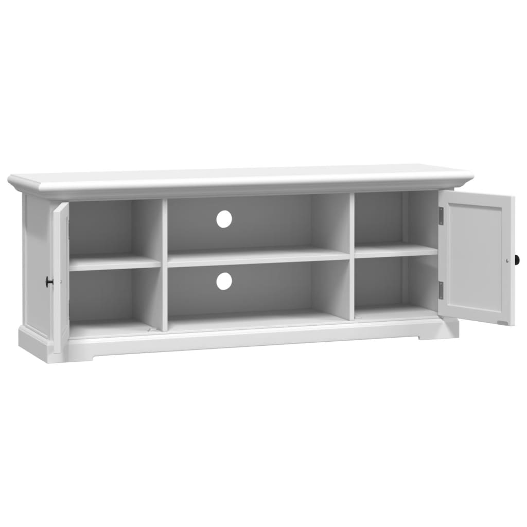 vidaXL Szafka pod TV, biała, 110x30x41 cm, materiał drewnopochodny