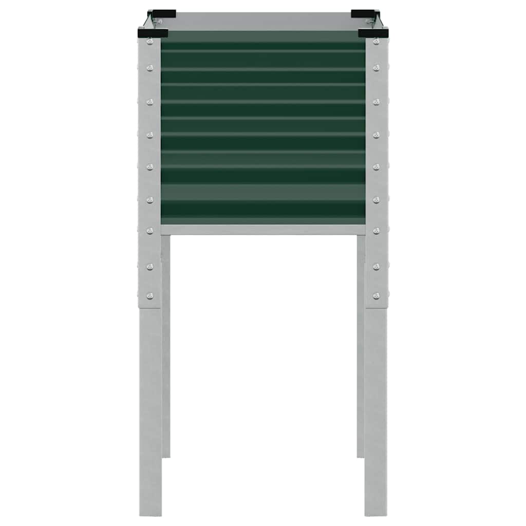 vidaXL Donica ogrodowa zielona 45x45x88 cm stalowa
