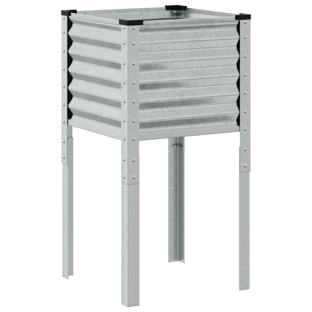 vidaXL Donica ogrodowa 45x45x88 cm Stal ocynkowana