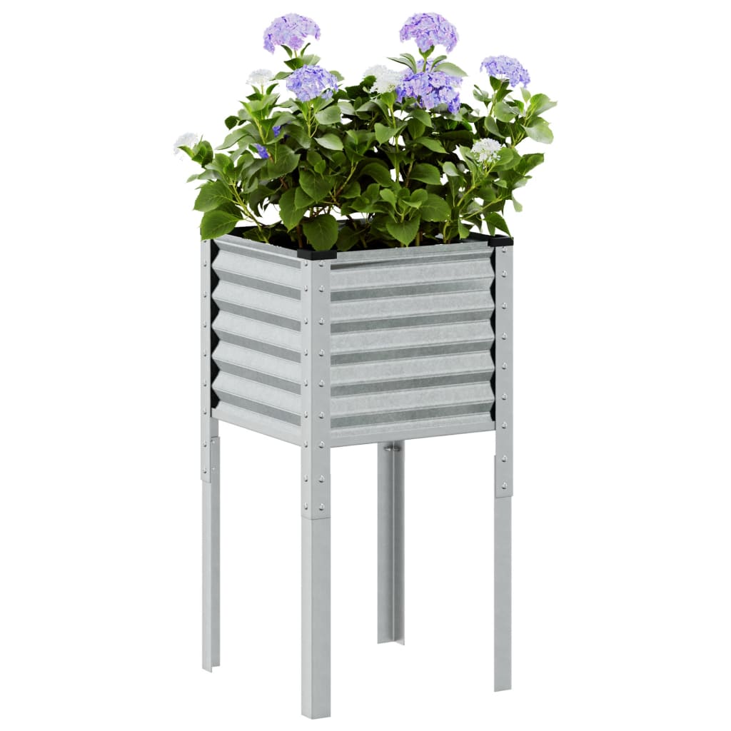 vidaXL Donica ogrodowa 45x45x88 cm Stal ocynkowana