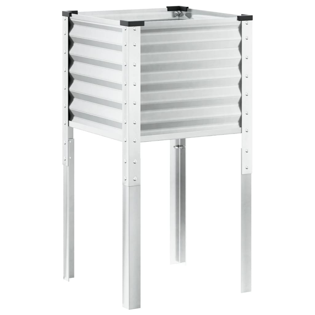 vidaXL Donica ogrodowa 45x45x88 cm Stal nierdzewna
