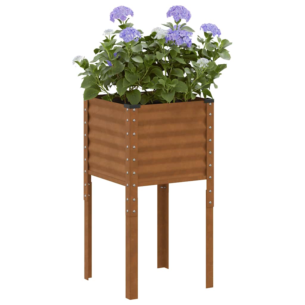 vidaXL Donica ogrodowa 45x45x88 cm Stal nierdzewna