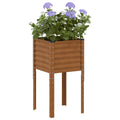 vidaXL Donica ogrodowa 45x45x88 cm Stal nierdzewna