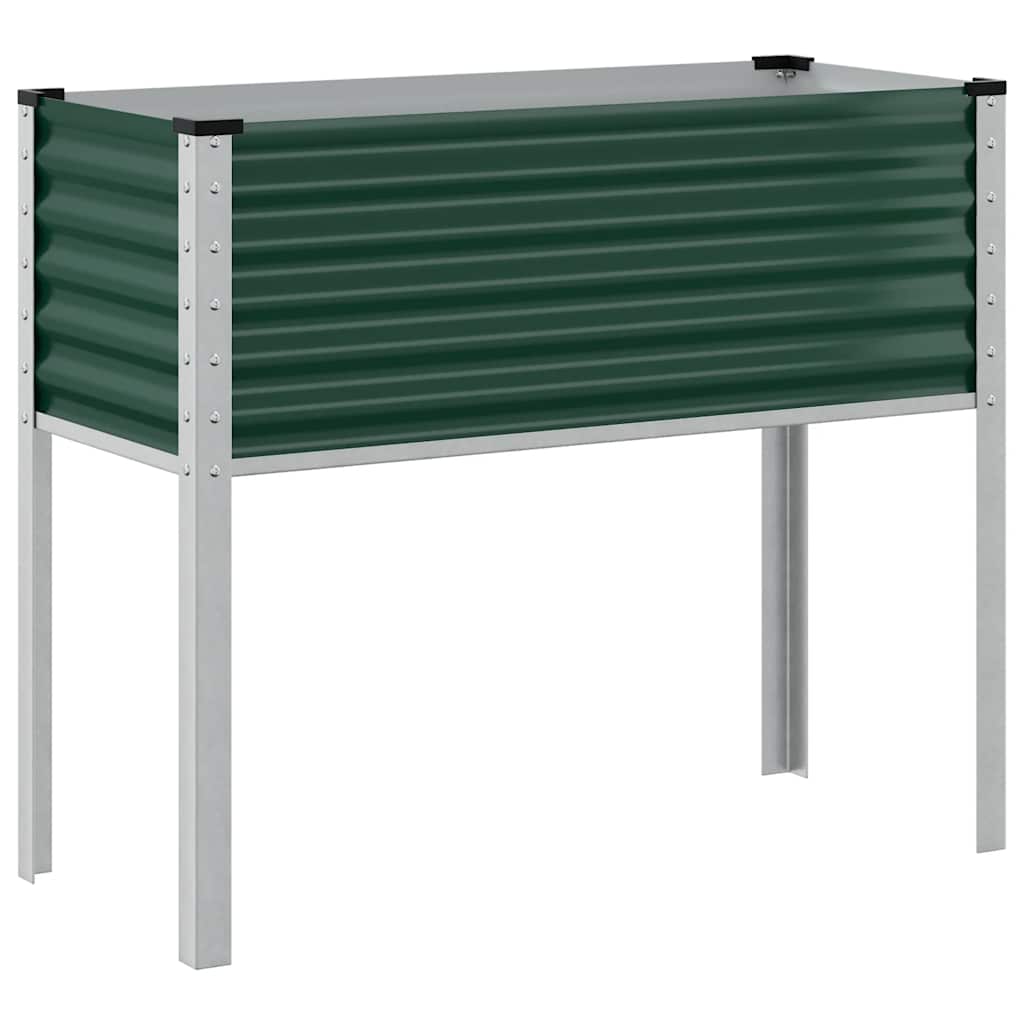 vidaXL Donica ogrodowa zielona 100x45x90 cm stalowa