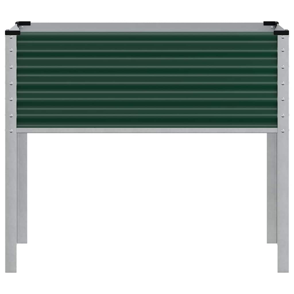 vidaXL Donica ogrodowa zielona 100x45x90 cm stalowa