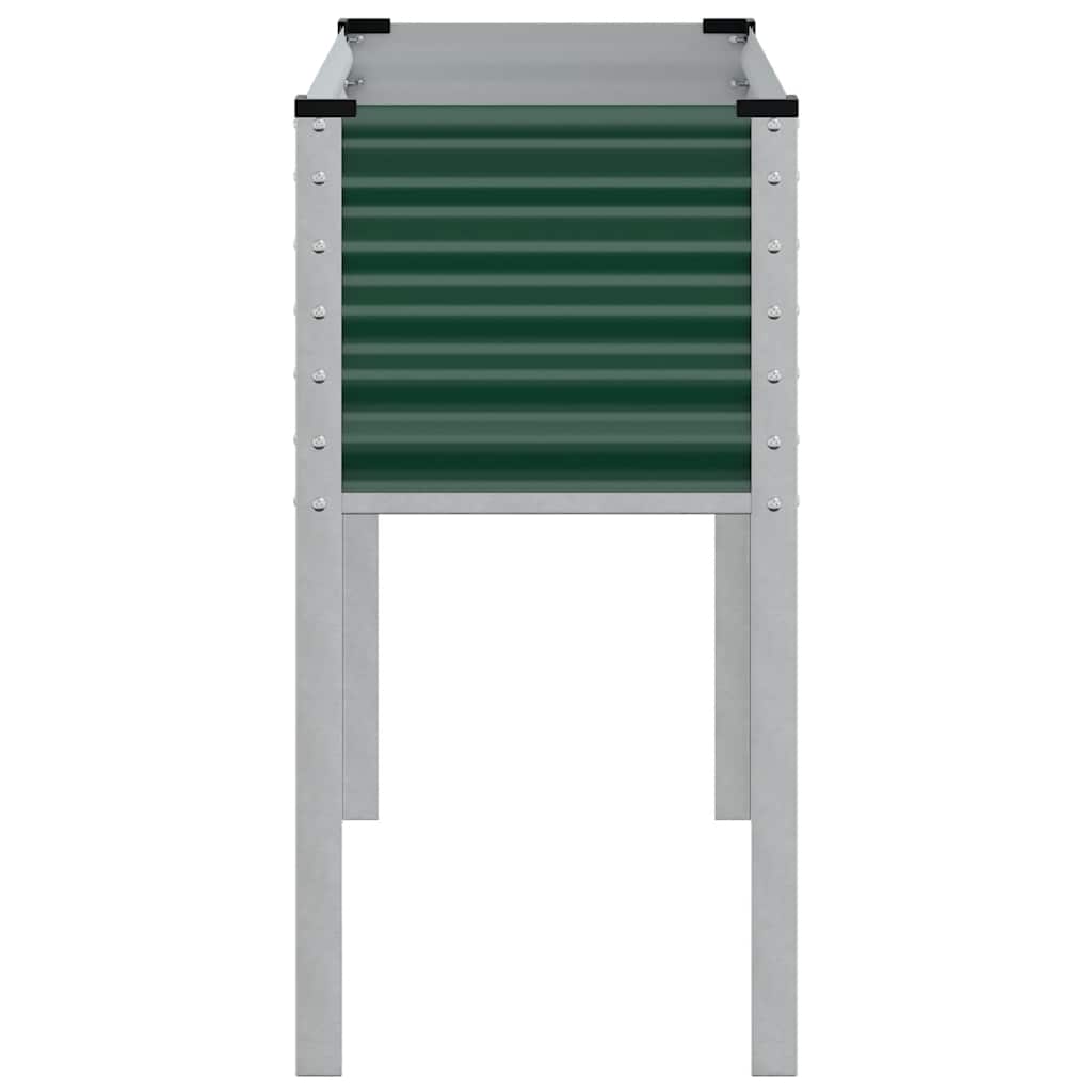 vidaXL Donica ogrodowa zielona 100x45x90 cm stalowa