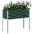 vidaXL Donica ogrodowa zielona 100x45x90 cm stalowa