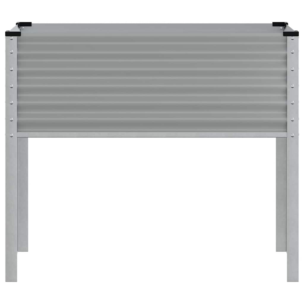 vidaXL Donica ogrodowa, szara, 100x45x90 cm, stal