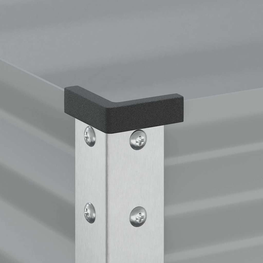 vidaXL Donica ogrodowa, szara, 100x45x90 cm, stal