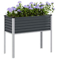 vidaXL Donica ogrodowa antracytowa 100x45x90 cm stalowa